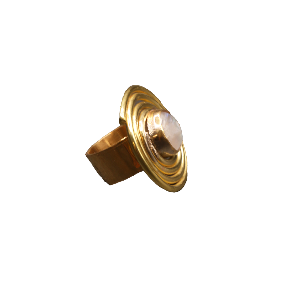 Stone Swirl Ring