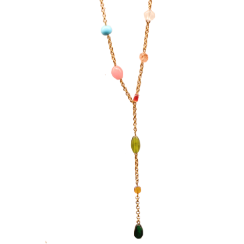 Brass Beaded Necklace