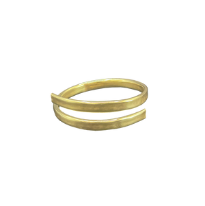 Hollow Brass bangle made in brooklyn