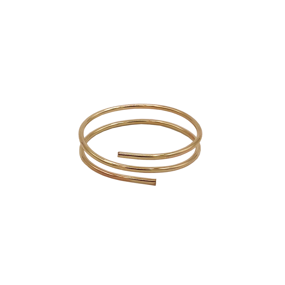 Hollow brass adjustable bangle