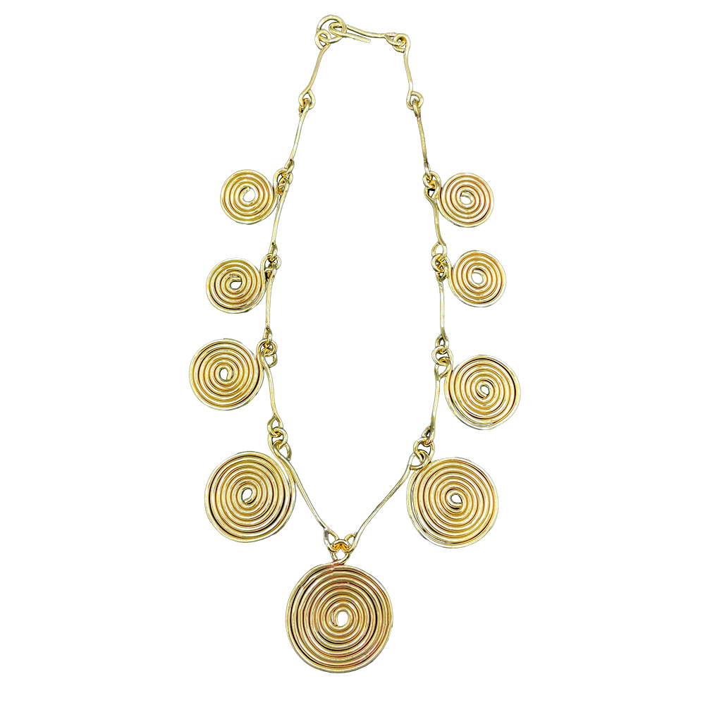 Spiral_Statement_Necklace_Made in USA