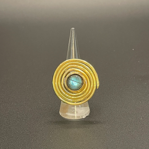 Stone Swirl Ring