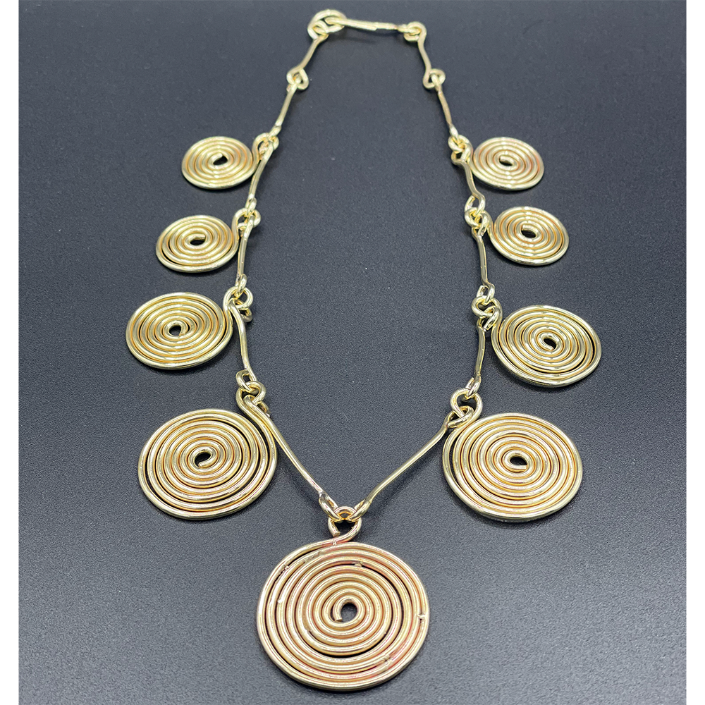 Spiral_Statement_Necklace_Made in USA