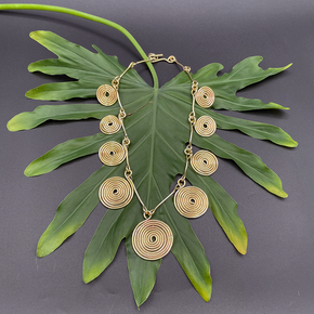 Spiral_Statement_Necklace_Made in USA