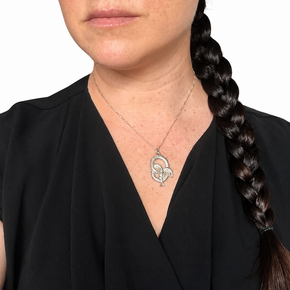 Serpentine Necklace - Sterling Silver