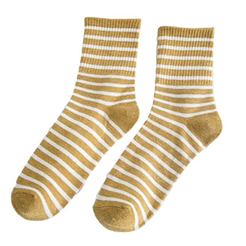 Stripe Crew Socks