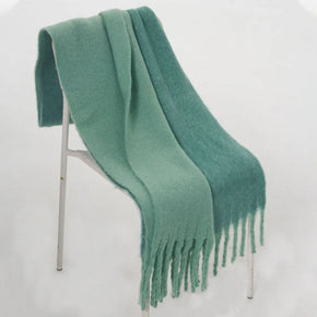 Mohair Green Scarf