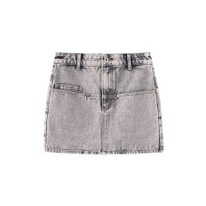 Acid Wash Denim Mini Skirt