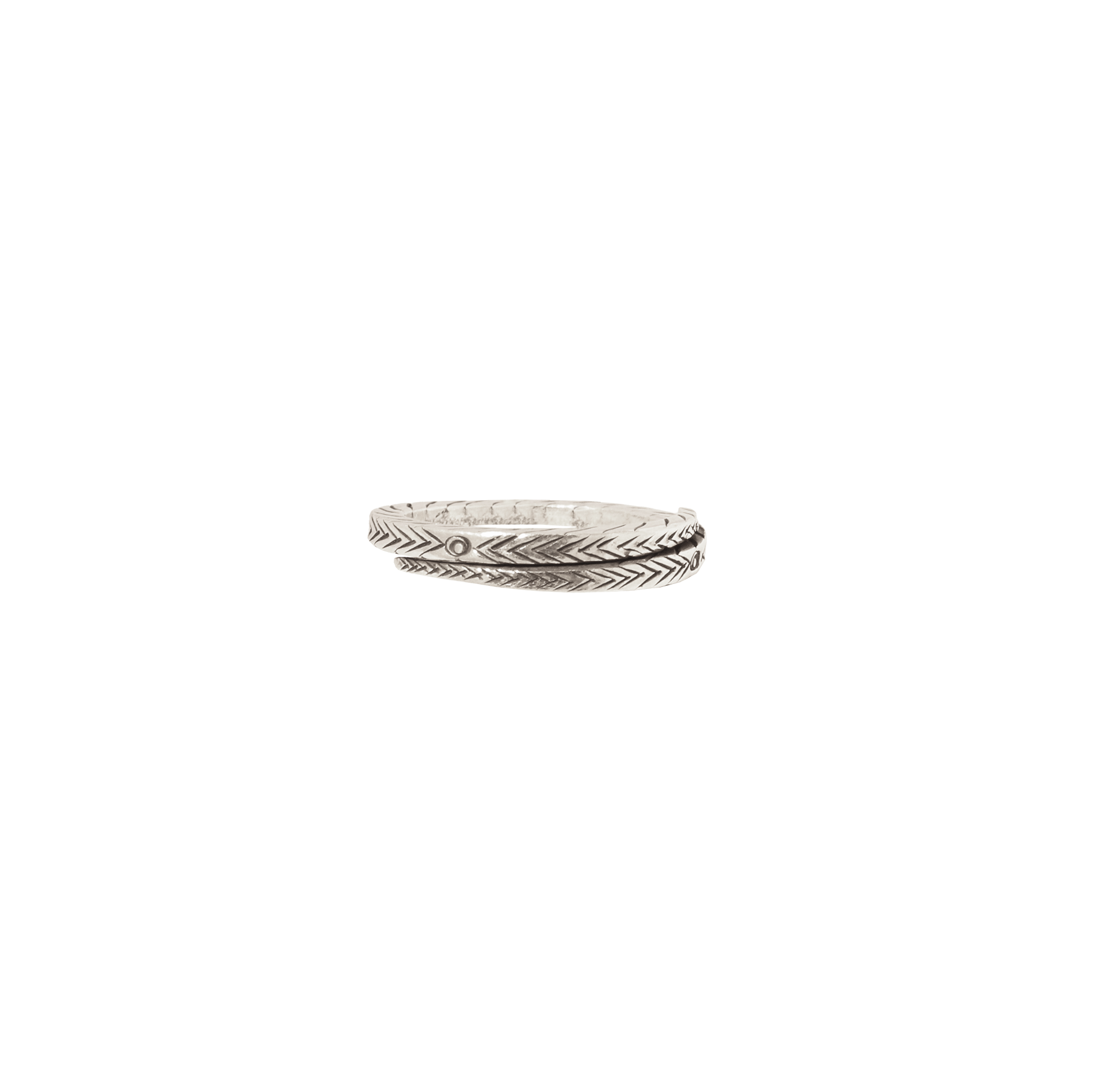 Etched Silver Ring