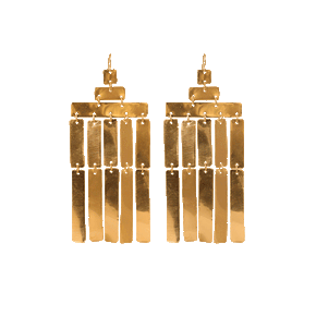 brass chandelier earrings