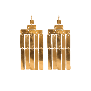 brass chandelier earrings