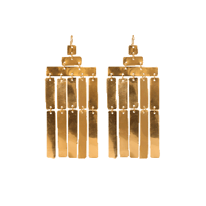 Brass Chandelier Earrings