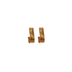 Brass Rivet Earrings