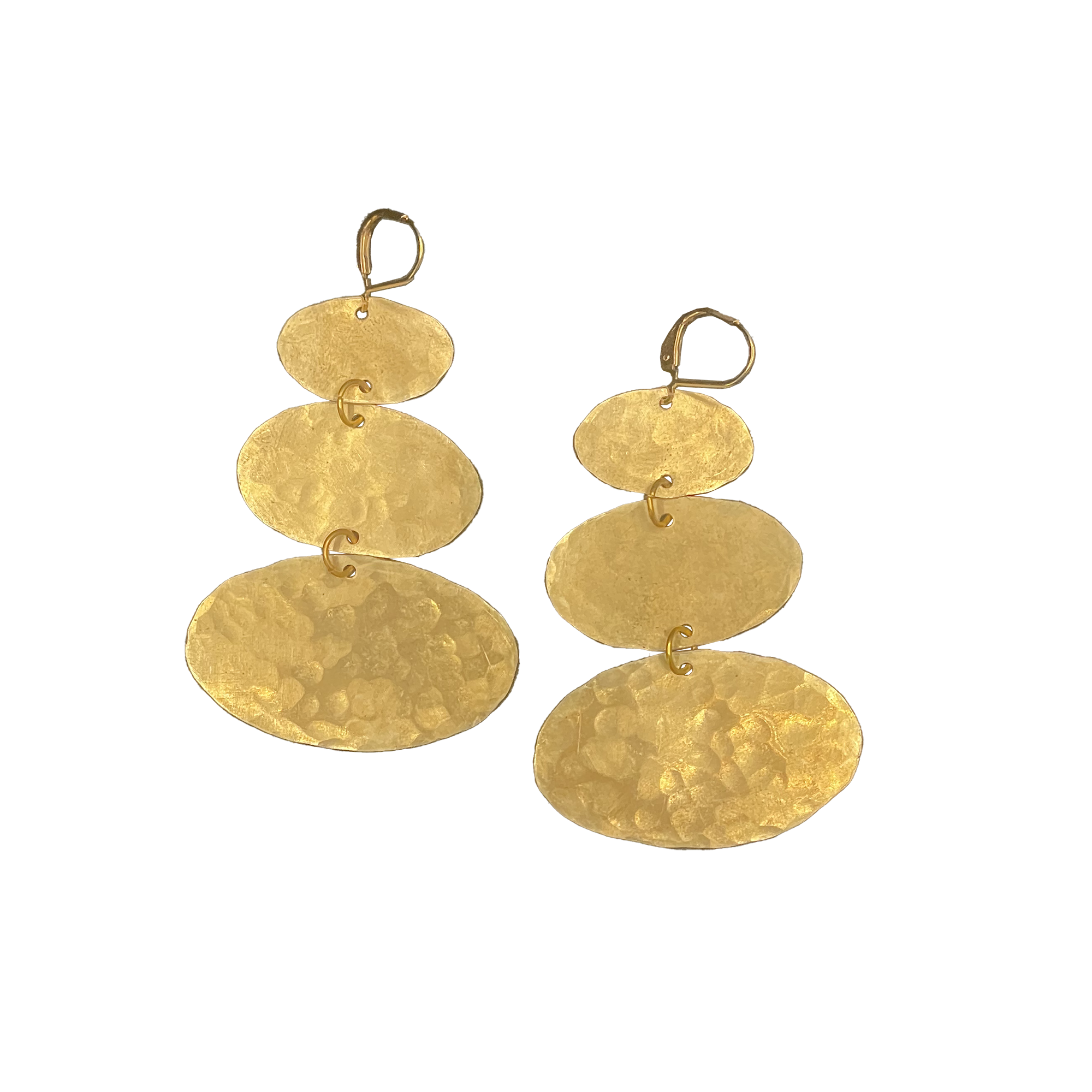 Brass Cloud Earrings