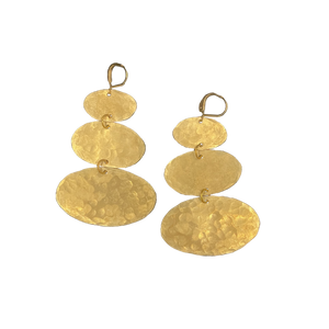Brass Cloud Earrings