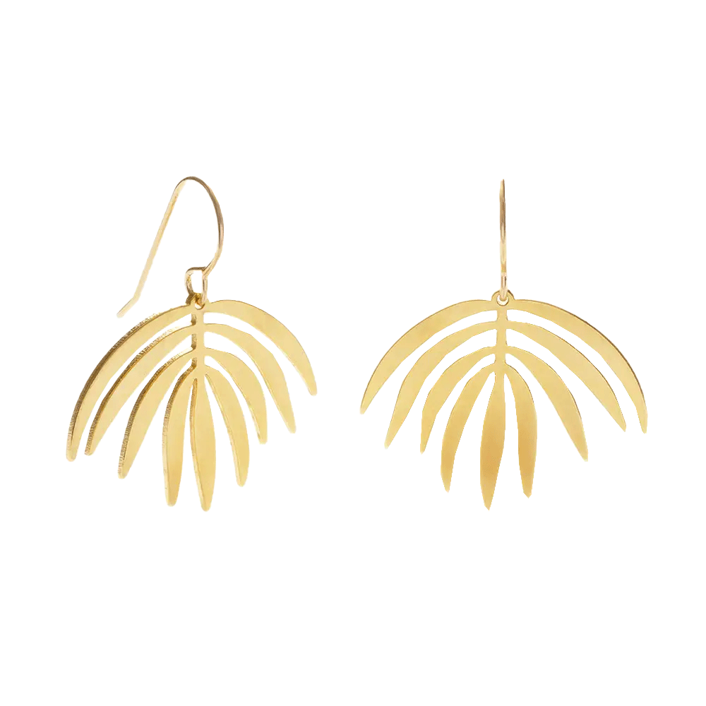 Palm Frond Earrings