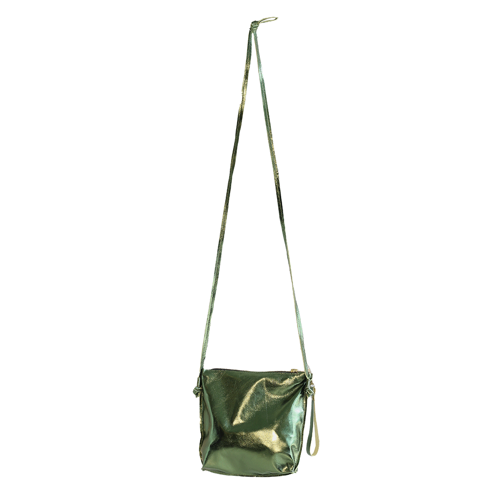 Diana Crossbody Bag in Metallic Olive