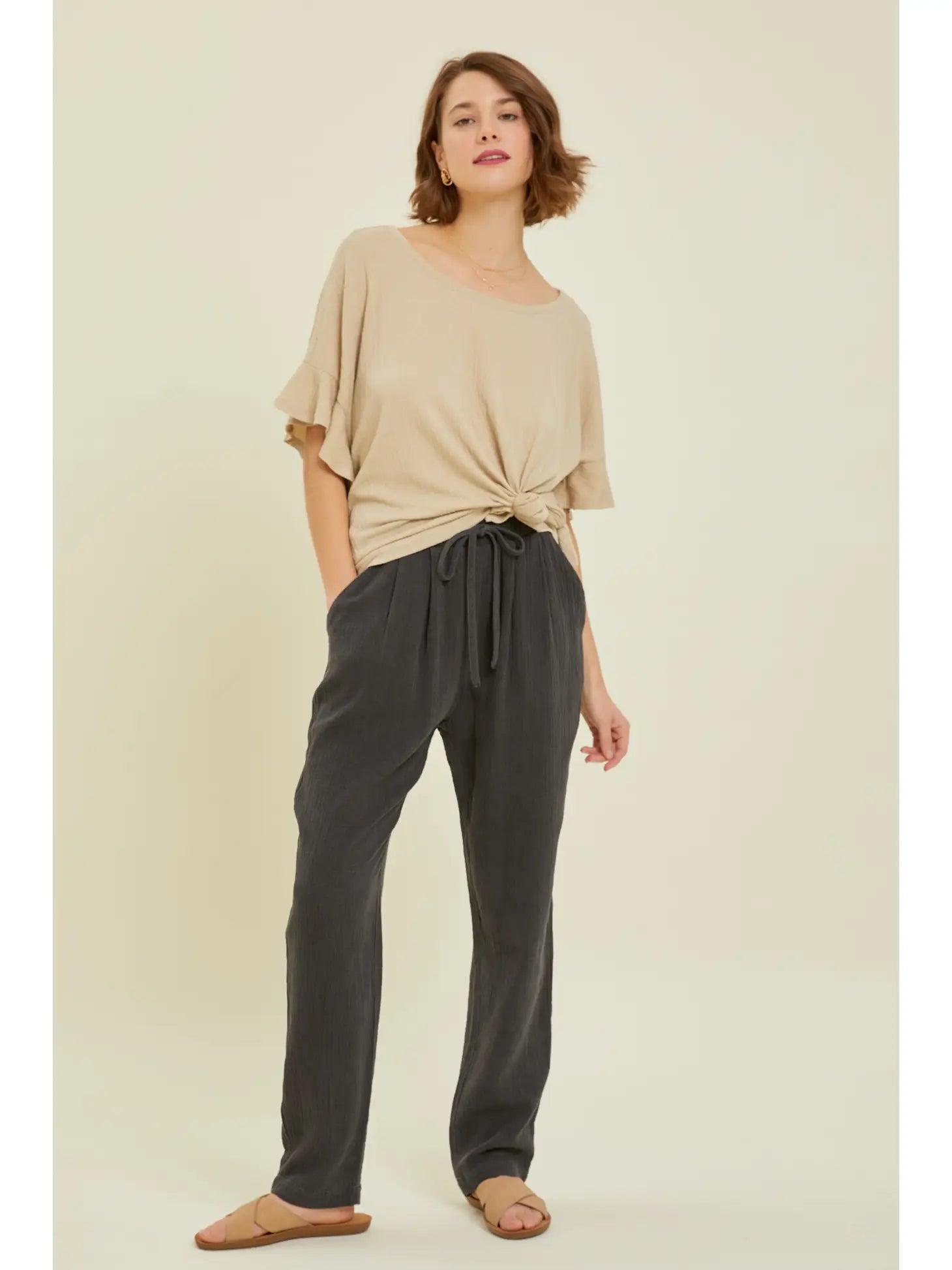 Mineral- Washed Cotton Pant