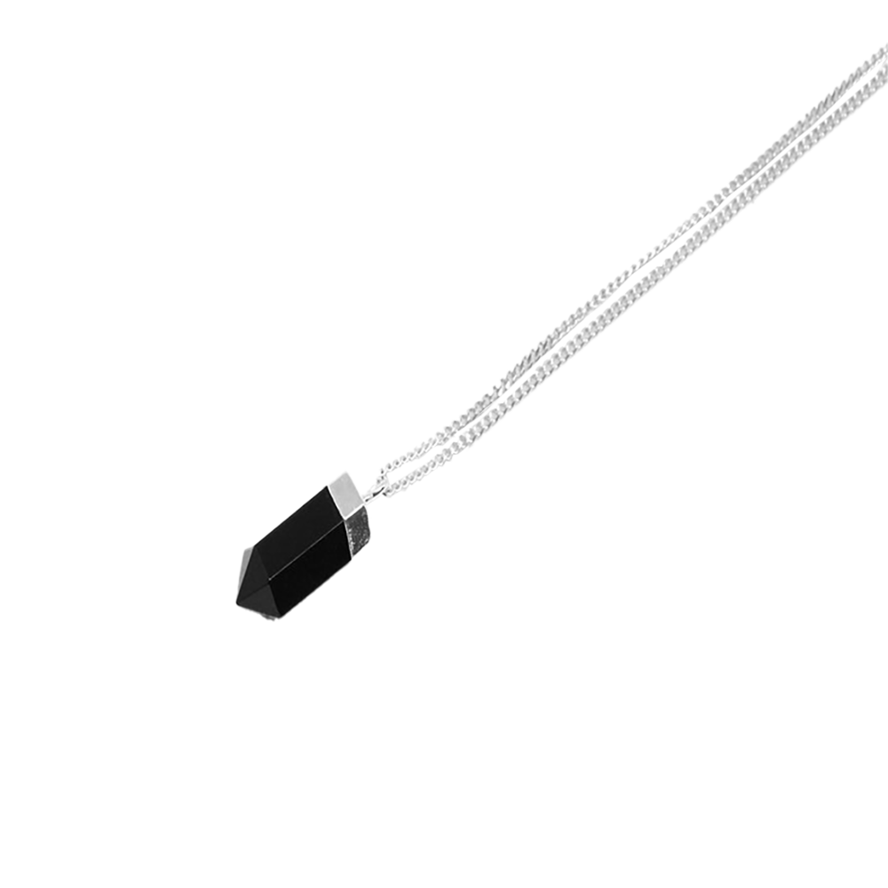 black agate necklace