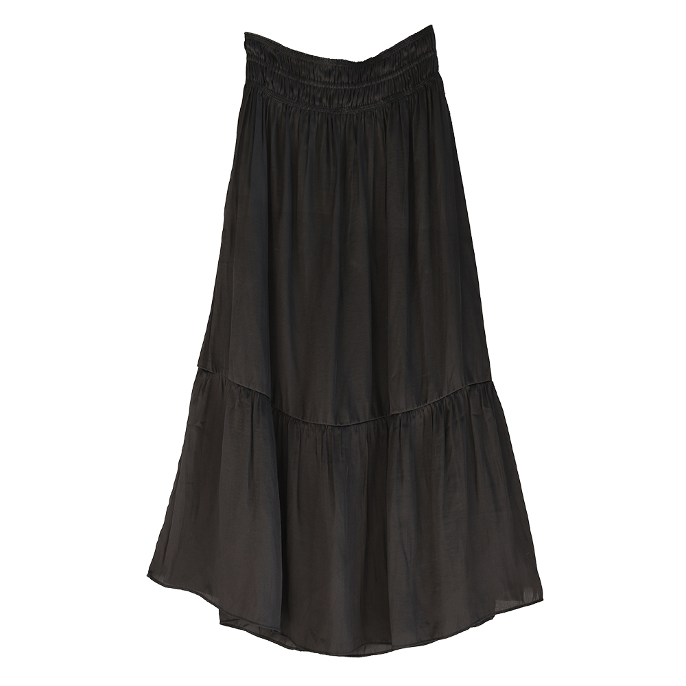 Satin Midi Skirt