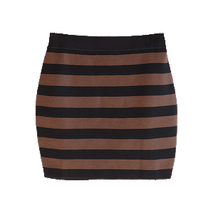 Rib Knit Mini Skirt