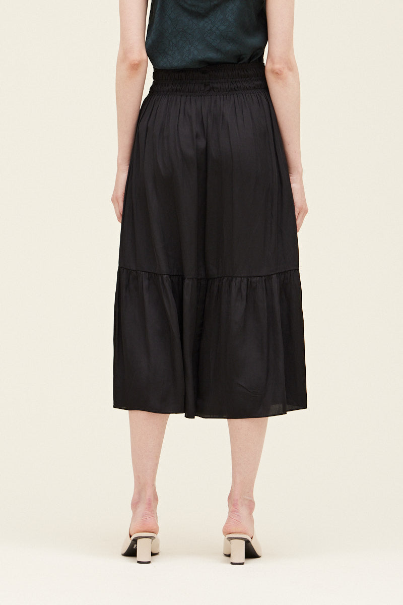 Satin Midi Skirt