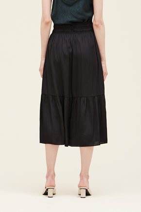 Satin Midi Skirt