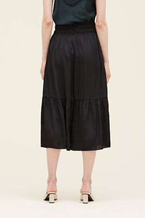 Satin Midi Skirt