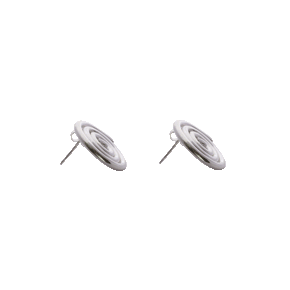 Sterling silver swirl earrings