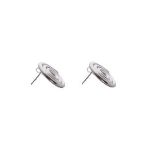 Sterling silver swirl earrings