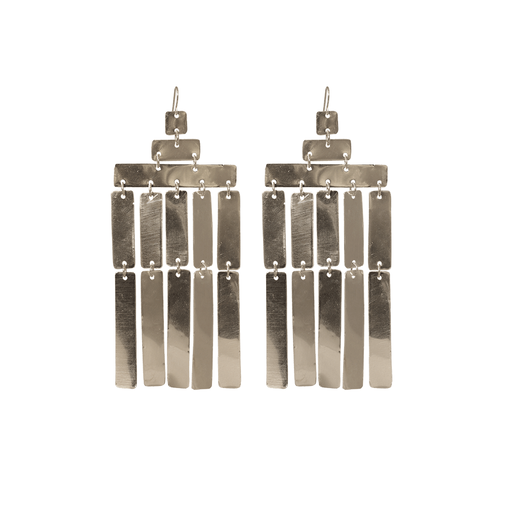 silver chandelier earrings