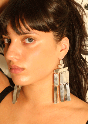 silver chandelier earrings