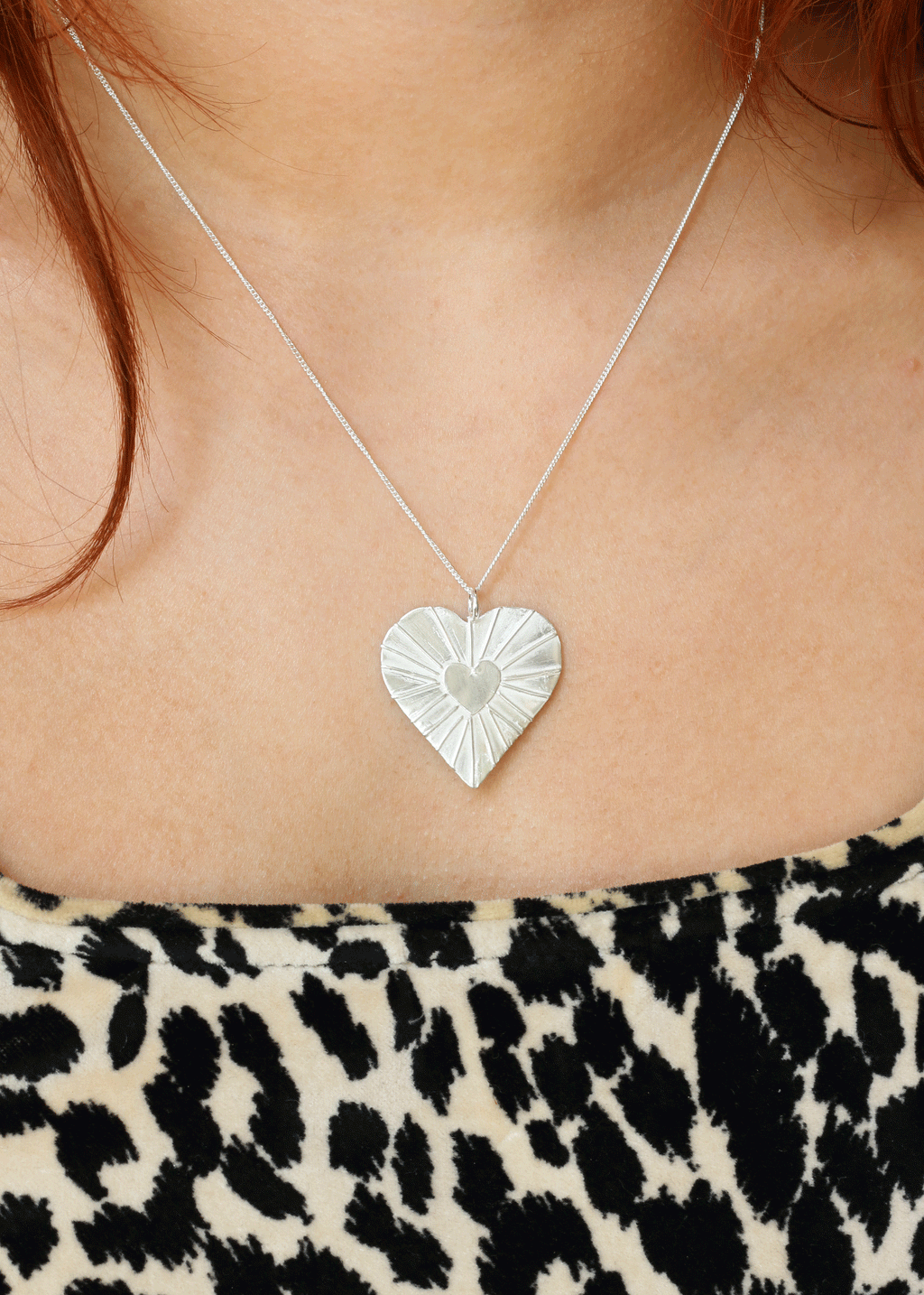 sterling silver heart pendant