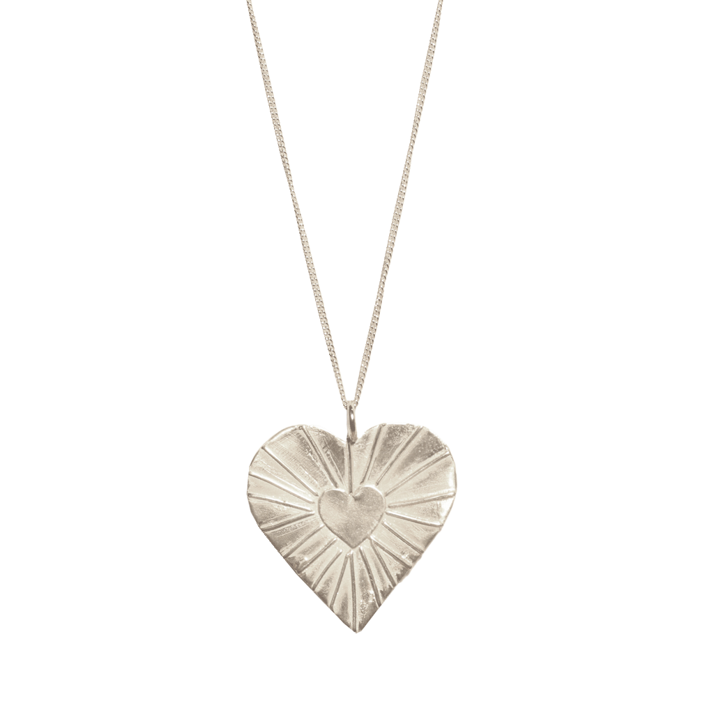 sterling silver heart pendant