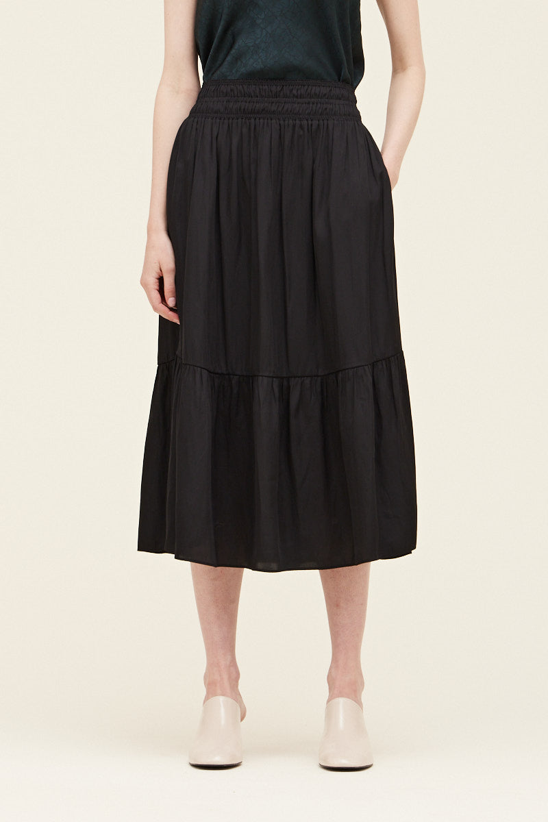 Satin Midi Skirt