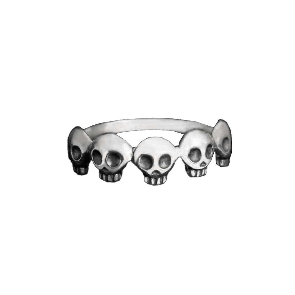 5 Skull Ring
