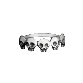 5 Skull Ring