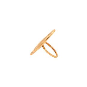 Brass spiral statement ring Line & Label