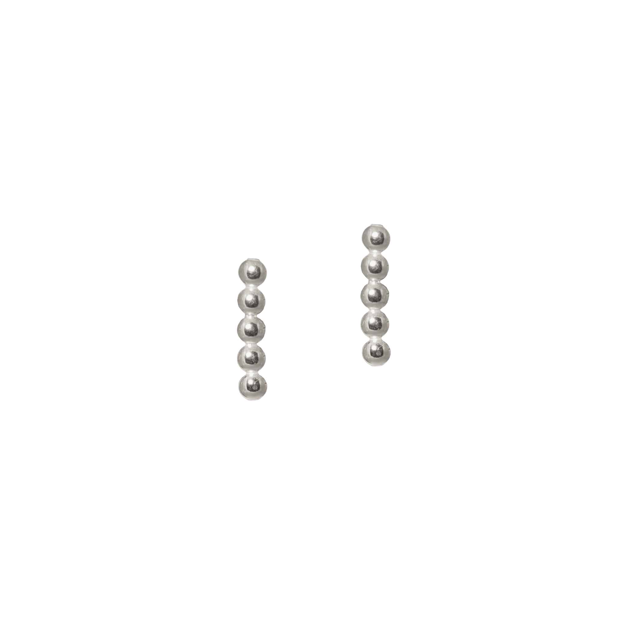 beaded bar stud earrings
