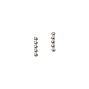 beaded bar stud earrings