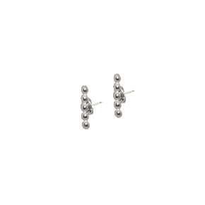 beaded bar stud earrings