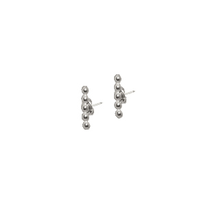 beaded bar stud earrings