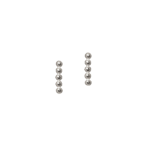 beaded bar stud earrings