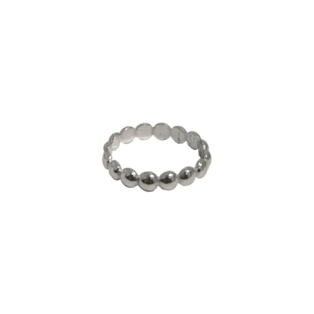 sterling silver dot stacking ring