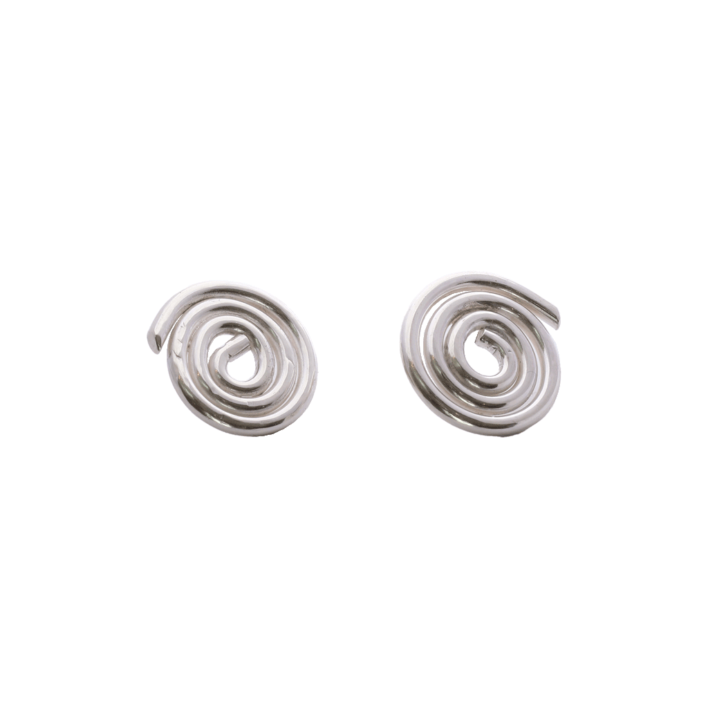 Sterling silver swirl earrings