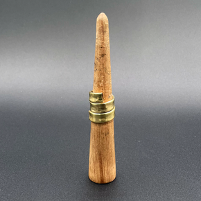 Hollow brass wrap ring made in brooklyn