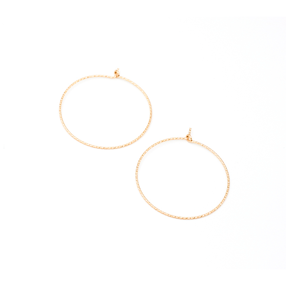 Medium Sparkle Hoops