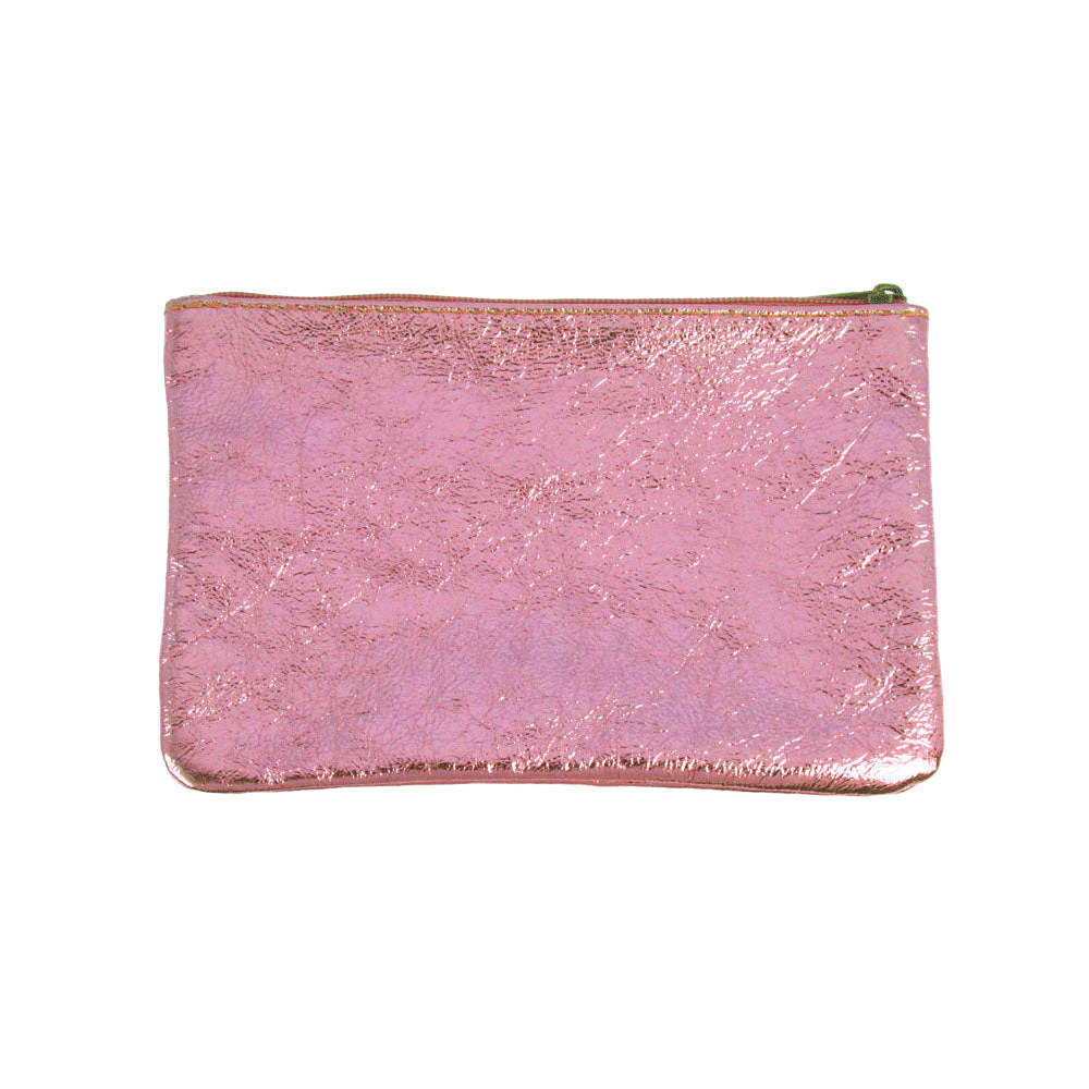 Metallic Leather Pouches