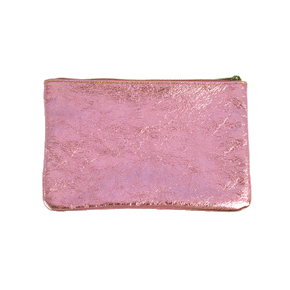 Metallic Leather Pouches