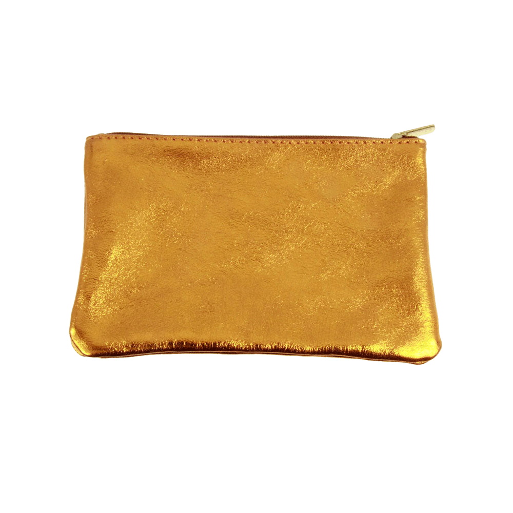 Metallic Leather Pouches